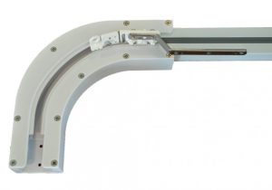 ریل موتور پرده کنار رو منحنی